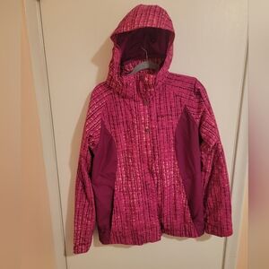 Columbia Jacket Omni Shield Pink HoodedJacket SpringCoat Youth Barbiecore Easter